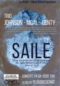 Concert: TRIO Johnson-Genty-Moal:  "Sáile"