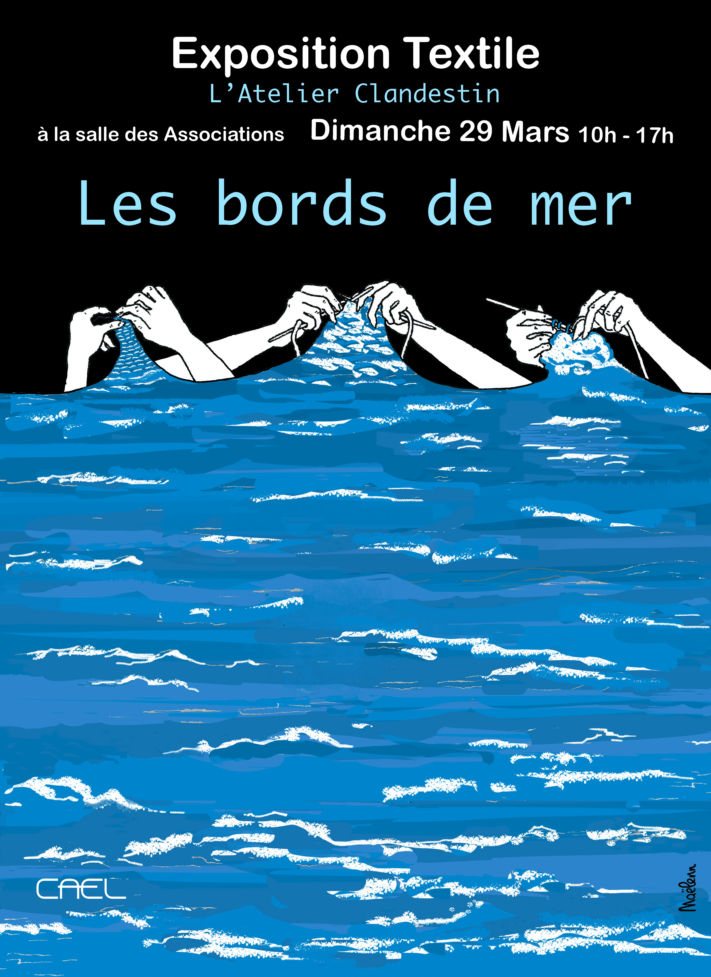 "Les bords de mer" Exposition textile de l'atelier clandestin