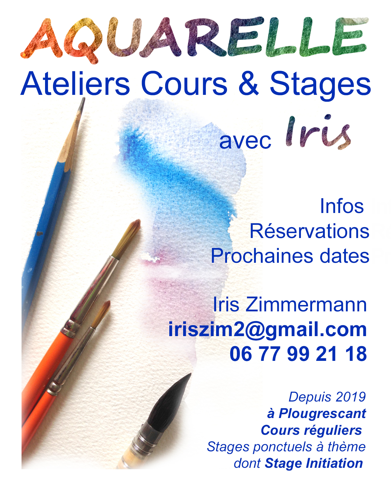 Cours d’aquarelle Plougrescant.